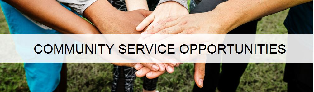 Community Service Opportunities banner image