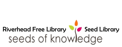 Riverhead Free Library Seed Library Seeds of Knowledge logo