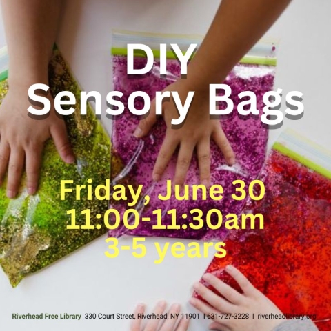 Photo of children playing with sensory bags.