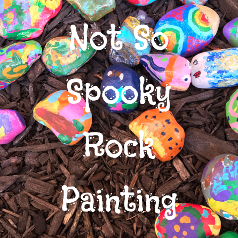 Painted rocks.