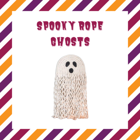 A ghost made from white rope.