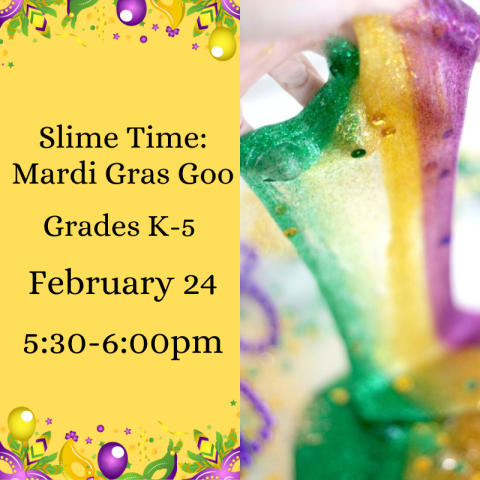 Green, yellow, and purple slime.