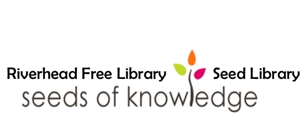 Riverhead Free Library Seed Library Seeds of Knowledge logo